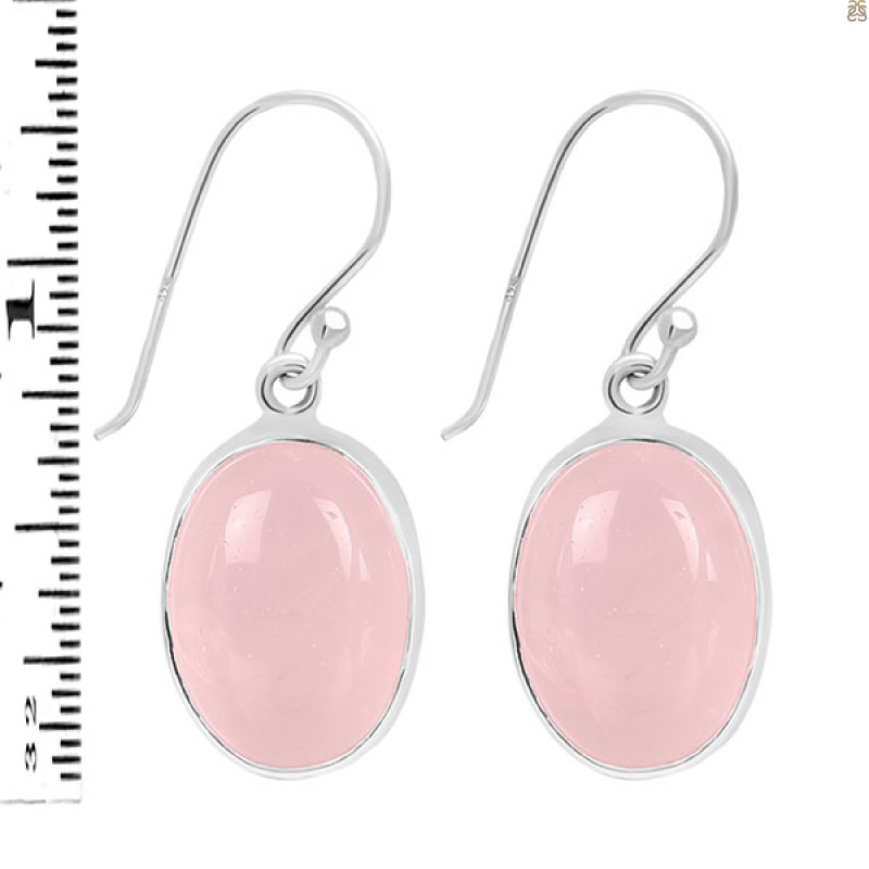 Rose Quartz Earring-E RSQ-3-145