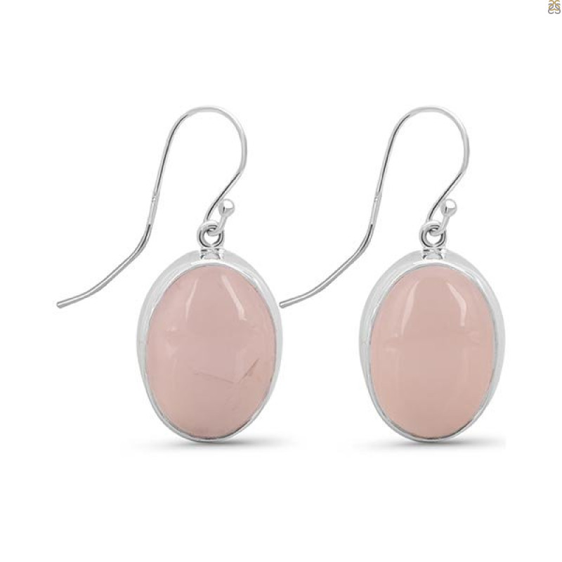 Rose Quartz Earring-E RSQ-3-52