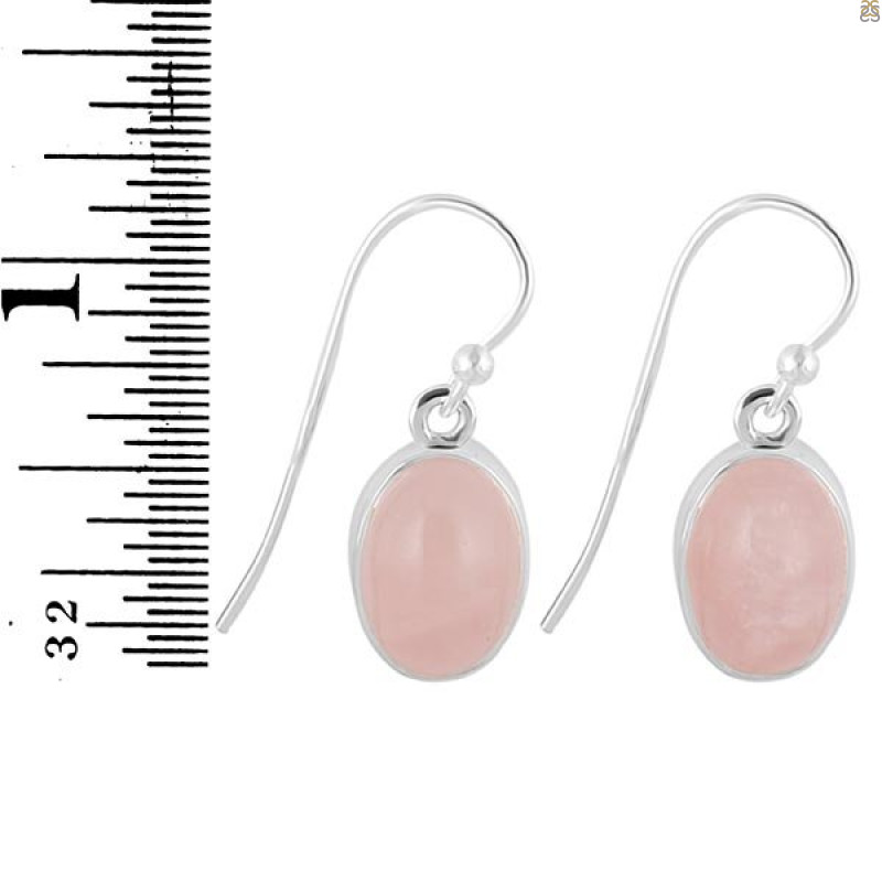 Rose Quartz Earring-E RSQ-3-54