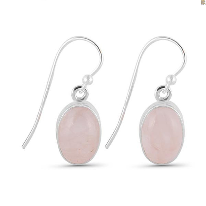 Rose Quartz Earring-E RSQ-3-55