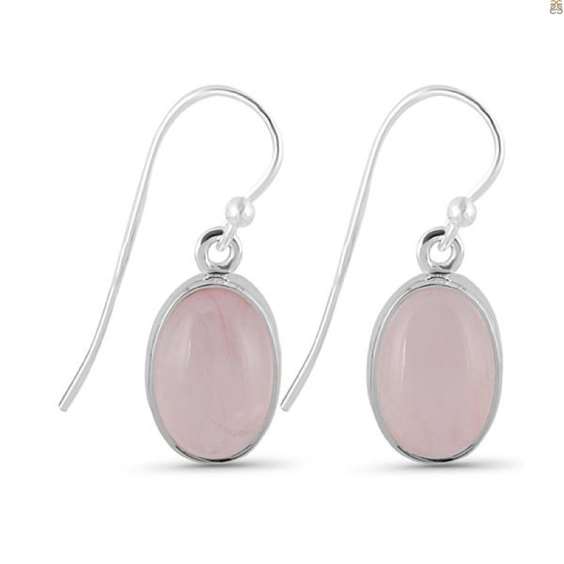 Rose Quartz Earring-E RSQ-3-60