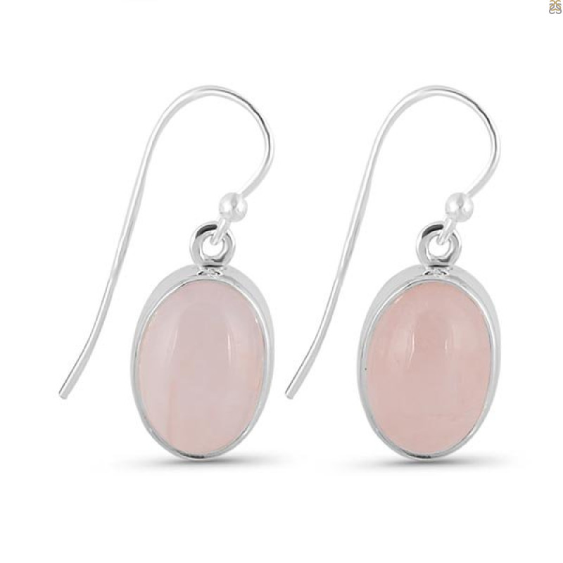 Rose Quartz Earring-E RSQ-3-63