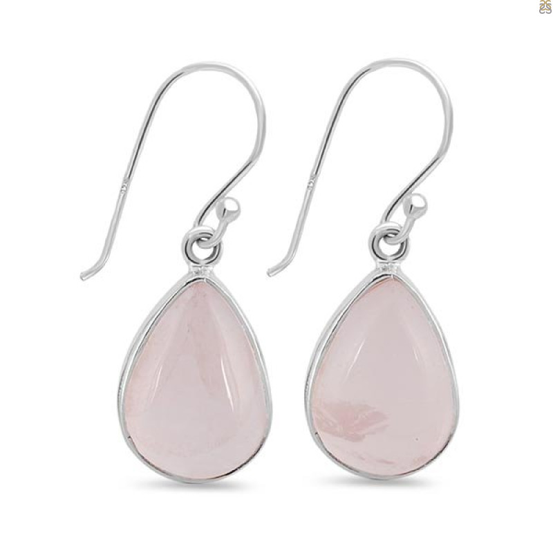 Rose Quartz Earring-E RSQ-3-65