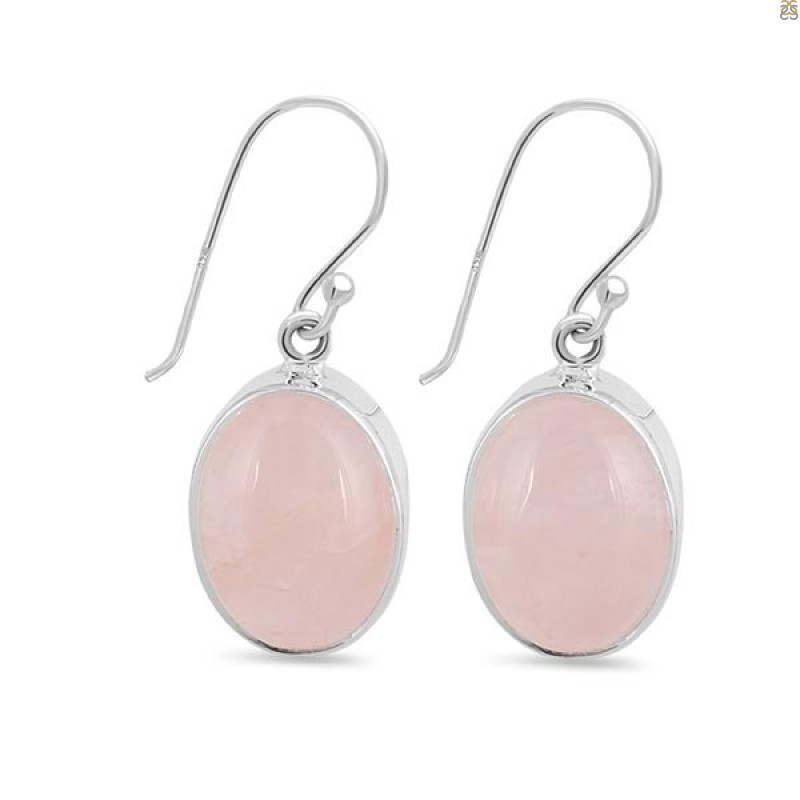 Rose Quartz Earring-E RSQ-3-68
