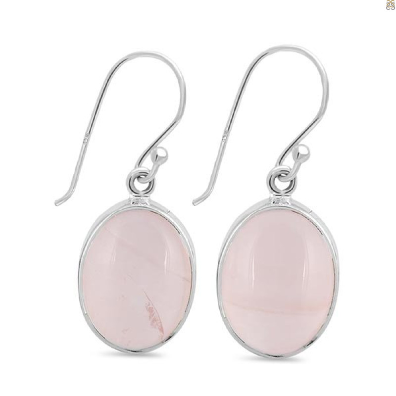 Rose Quartz Earring-E RSQ-3-75