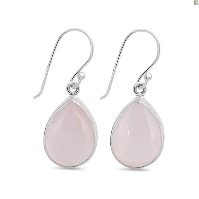 Rose Quartz Earring-E RSQ-3-76