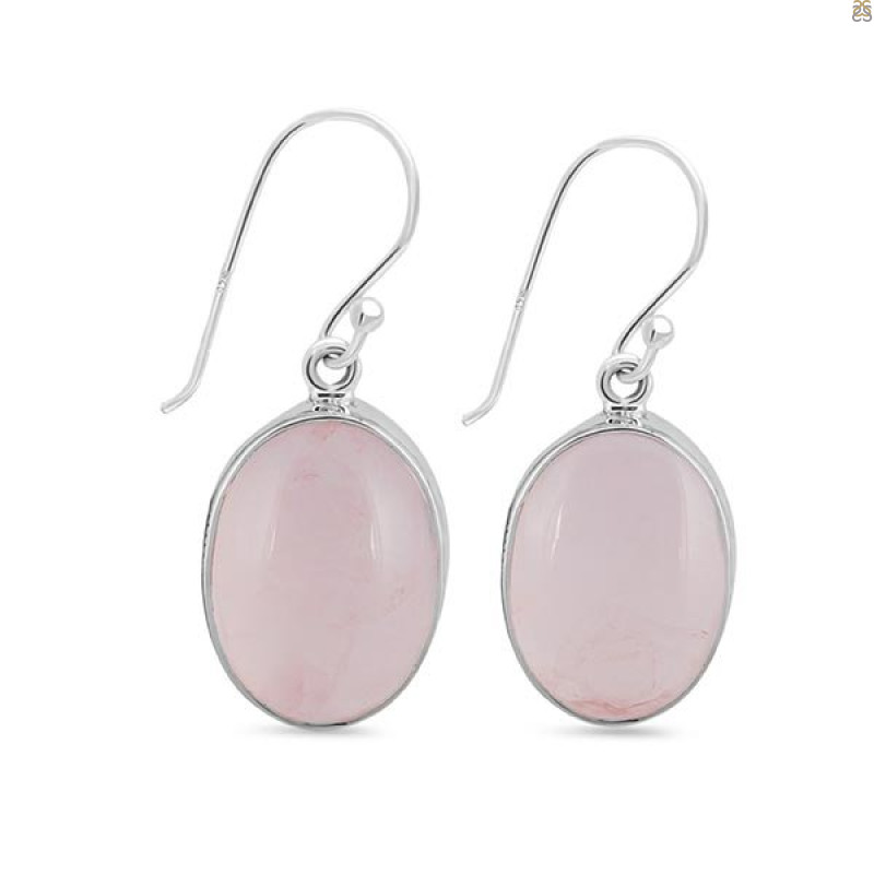 Rose Quartz Earring-E RSQ-3-79