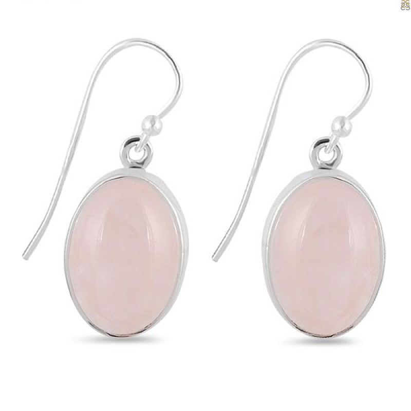 Rose Quartz Earring-E RSQ-3-82