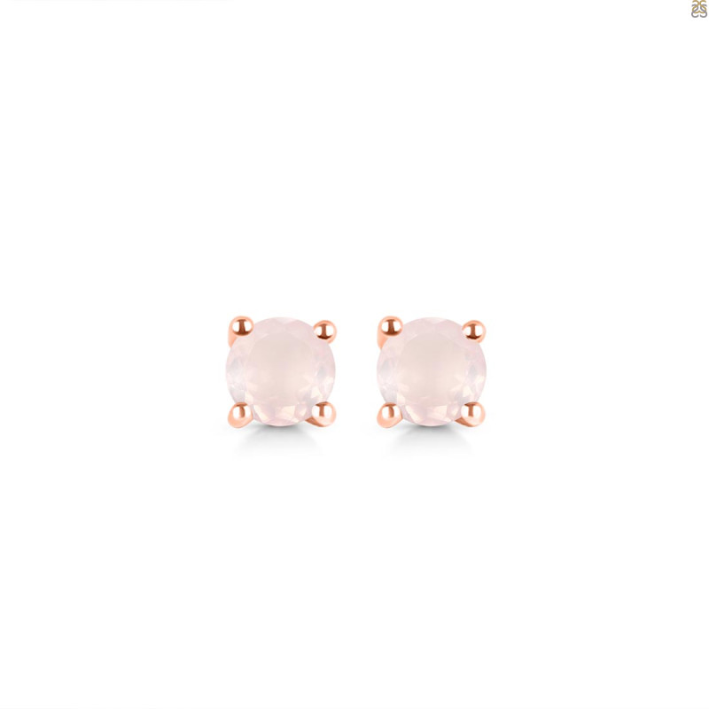Rose Quartz Stud Earring RSQ-RDE-1321.
