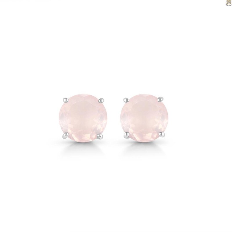 Rose Quartz Stud Earring RSQ-RDE-1437.