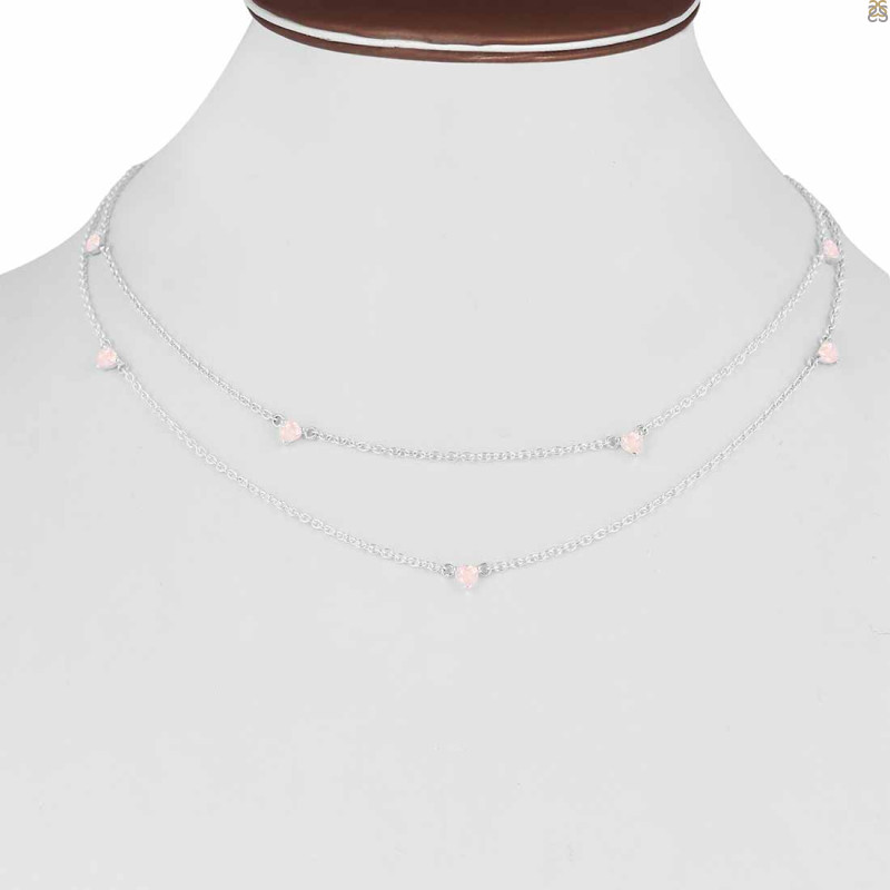 Rose Quartz Necklace RSQ-RDN-388.