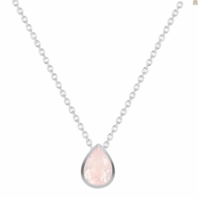 Rose Quartz Necklace RSQ-RDN-410.