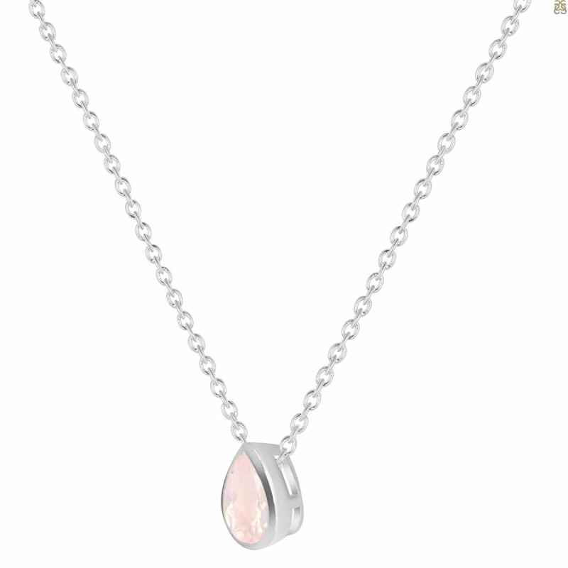 Rose Quartz Necklace RSQ-RDN-410.