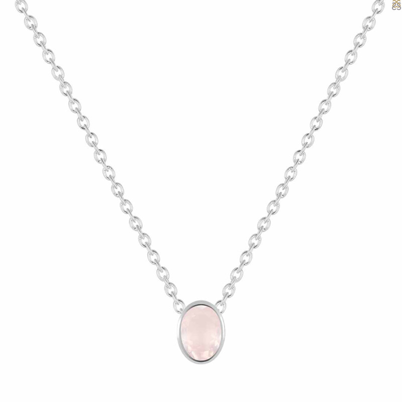 Rose Quartz Necklace RSQ-RDN-454.