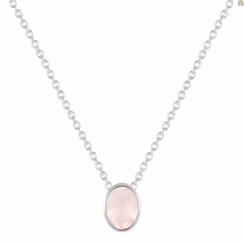 Rose Quartz Necklace RSQ-RDN-455.