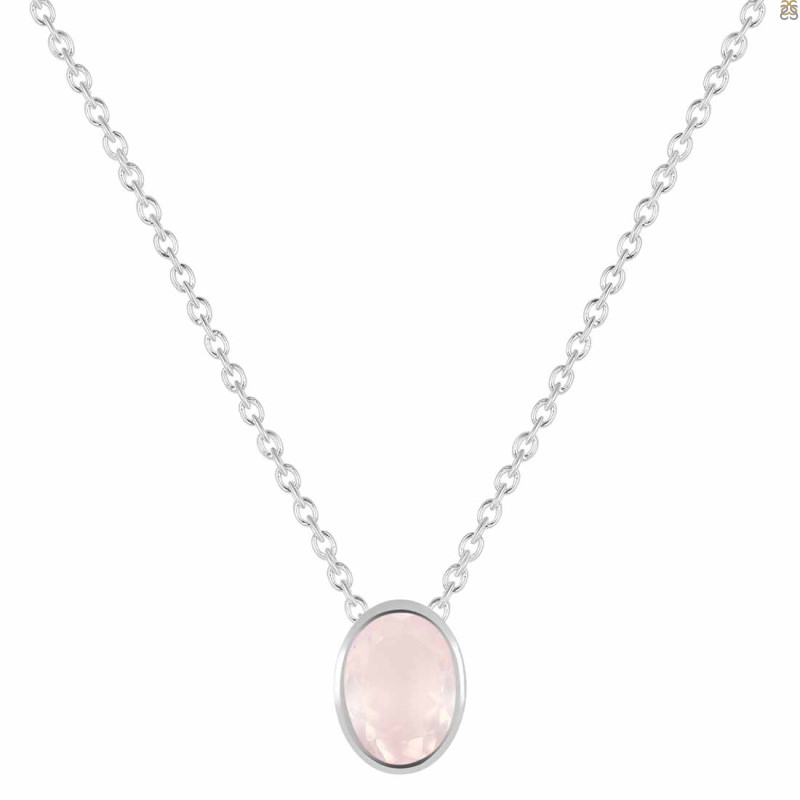 Rose Quartz Necklace RSQ-RDN-456.