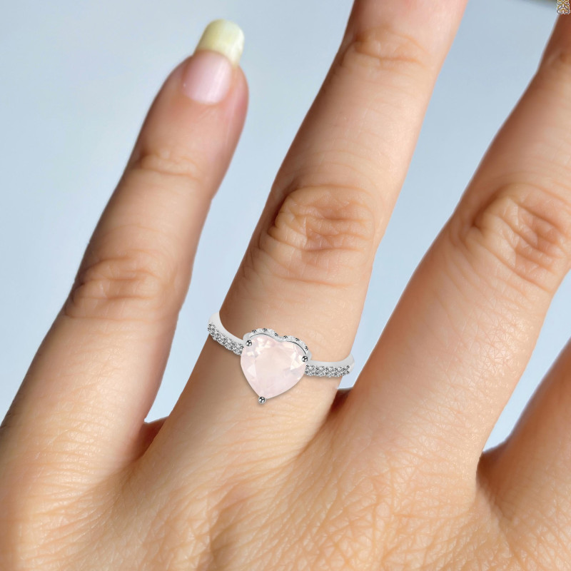 Rose Quartz Ring RSQ-RDR-4047.