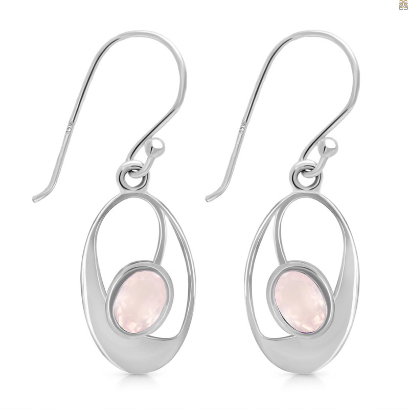 Rose Quartz Earring RSQ-RDE-272.