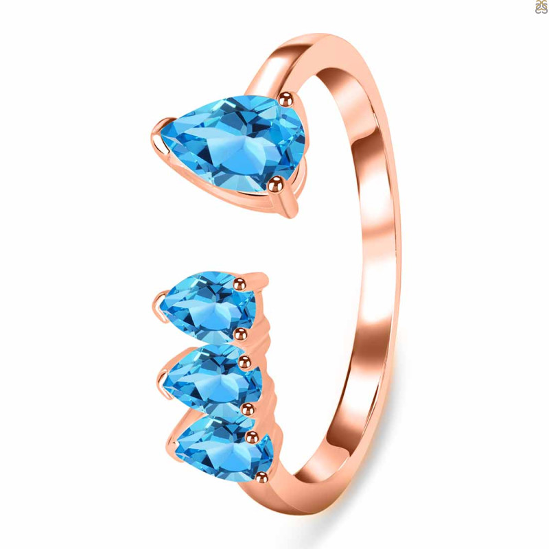 Swiss Blue Topaz Ring SBTZ-RDR-2769.