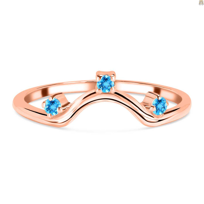 Swiss Blue Topaz Ring SBTZ-RR-321.