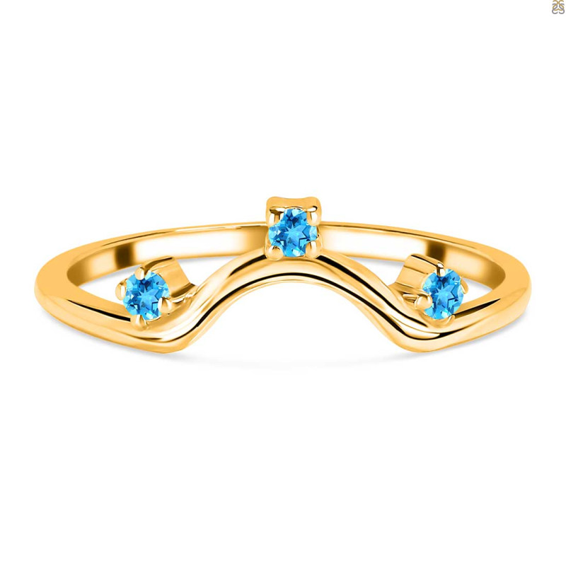 Swiss Blue Topaz Ring SBTZ-RR-321.