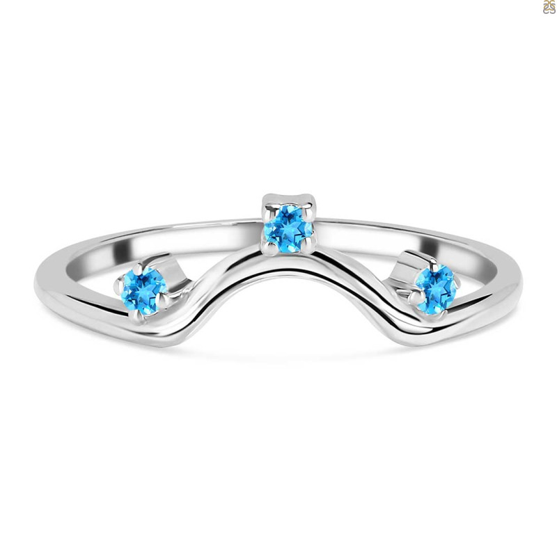 Swiss Blue Topaz Ring SBTZ-RR-321.