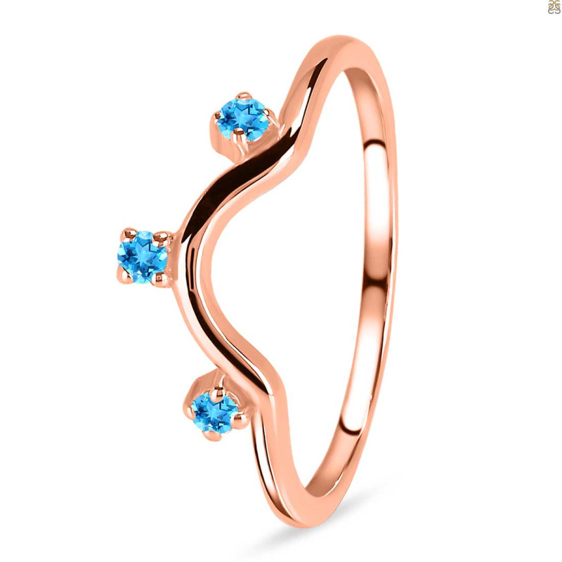Swiss Blue Topaz Ring SBTZ-RR-321.