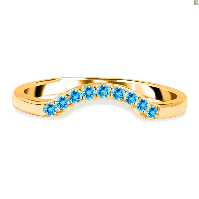 Swiss Blue Topaz Ring SBTZ-RR-322.