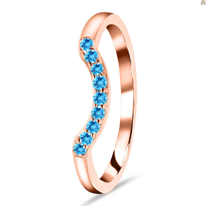 Swiss Blue Topaz Ring SBTZ-RR-322.