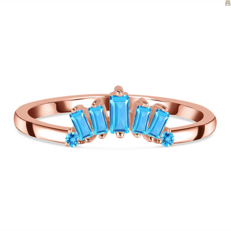 Swiss Blue Topaz Ring SBTZ-RR-324.