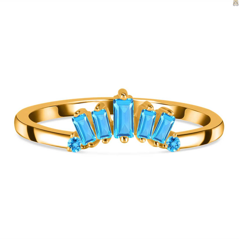Swiss Blue Topaz Ring SBTZ-RR-324.