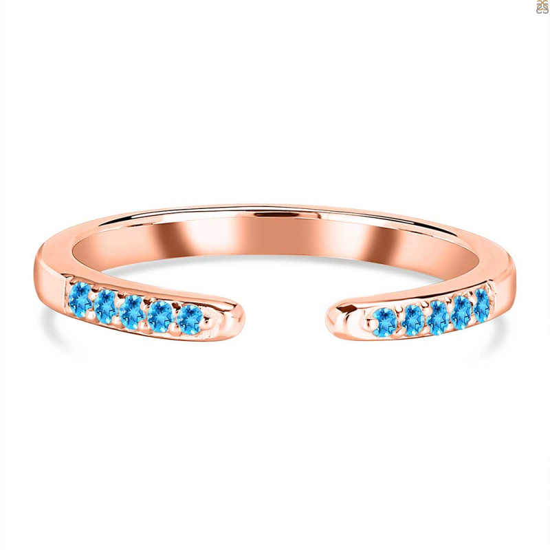 Swiss Blue Topaz Ring SBTZ-RR-325.