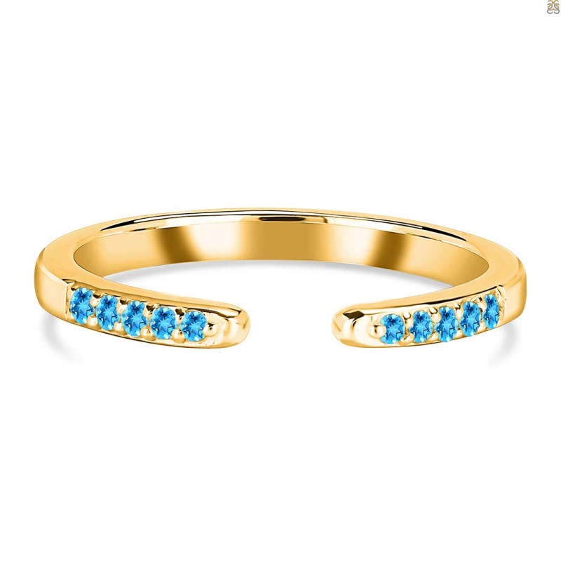 Swiss Blue Topaz Ring SBTZ-RR-325.