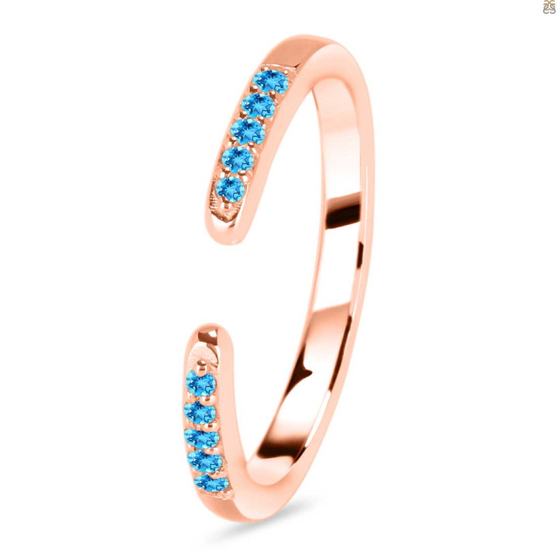 Swiss Blue Topaz Ring SBTZ-RR-325.