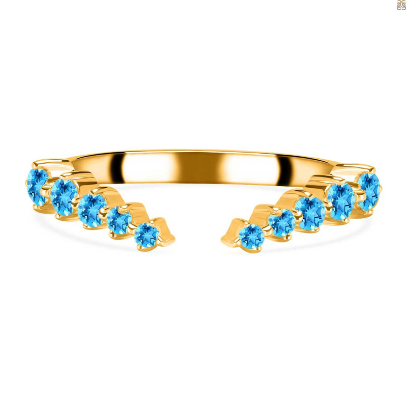 Swiss Blue Topaz Ring SBTZ-RR-327.