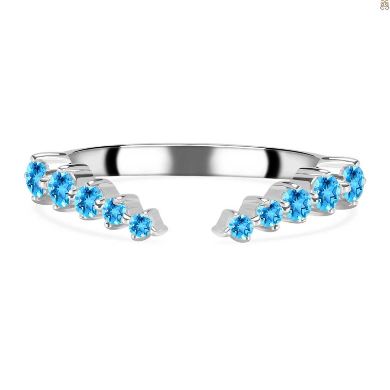Swiss Blue Topaz Ring SBTZ-RR-327.
