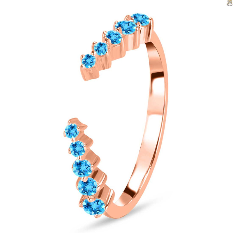 Swiss Blue Topaz Ring SBTZ-RR-327.