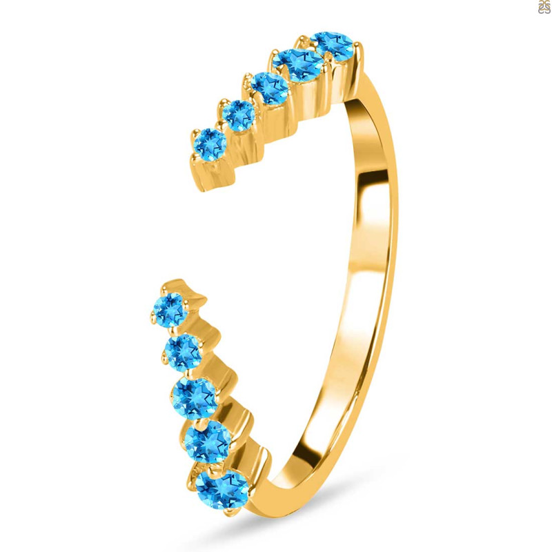 Swiss Blue Topaz Ring SBTZ-RR-327.