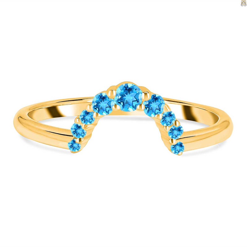Swiss Blue Topaz Ring SBTZ-RR-390.