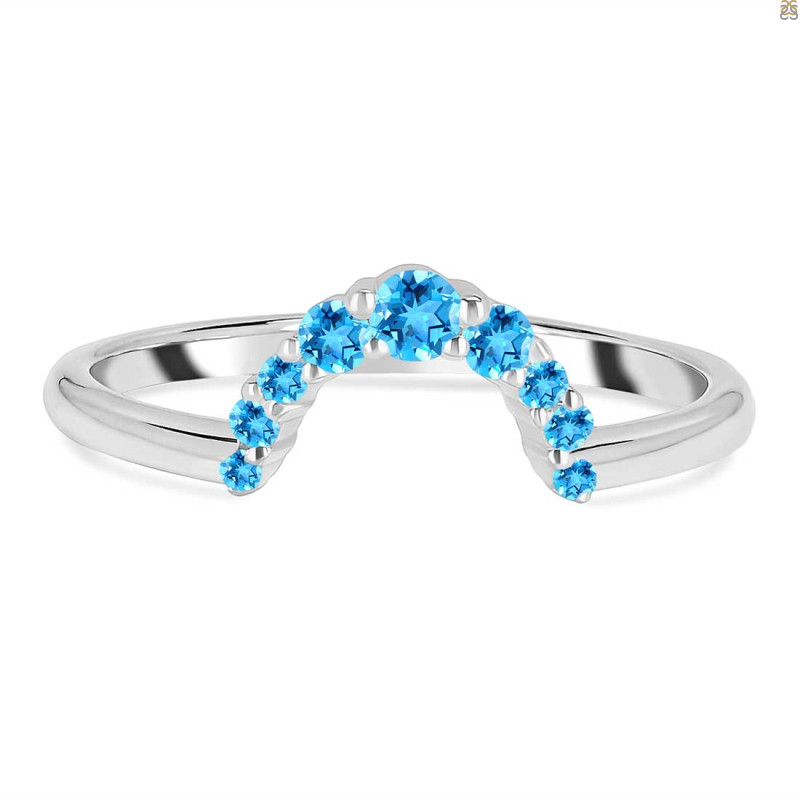 Swiss Blue Topaz Ring SBTZ-RR-390.