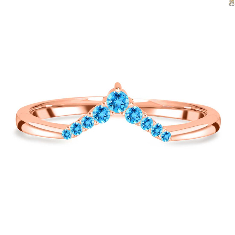 Swiss Blue Topaz Ring SBTZ-RR-391.