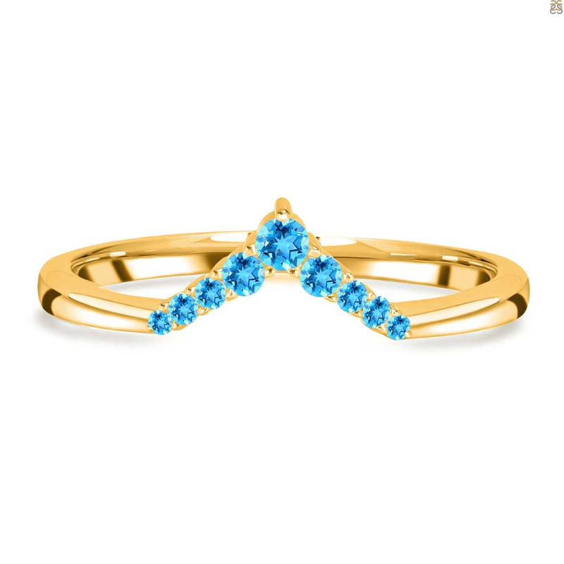 Swiss Blue Topaz Ring SBTZ-RR-391.