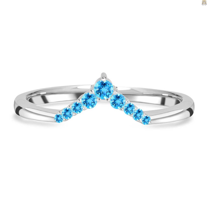 Swiss Blue Topaz Ring SBTZ-RR-391.