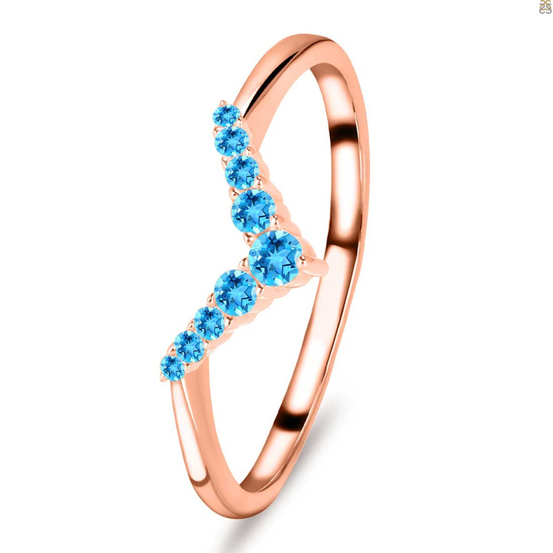 Swiss Blue Topaz Ring SBTZ-RR-391.