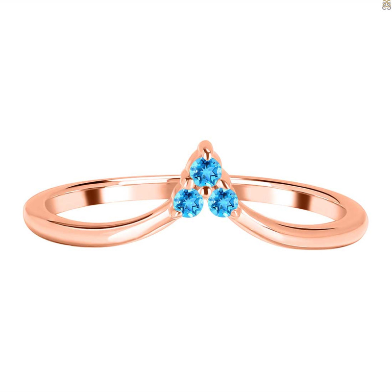 Swiss Blue Topaz Ring SBTZ-RR-409.