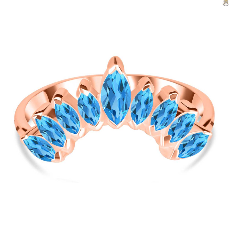 Swiss Blue Topaz Ring SBTZ-RR-410.