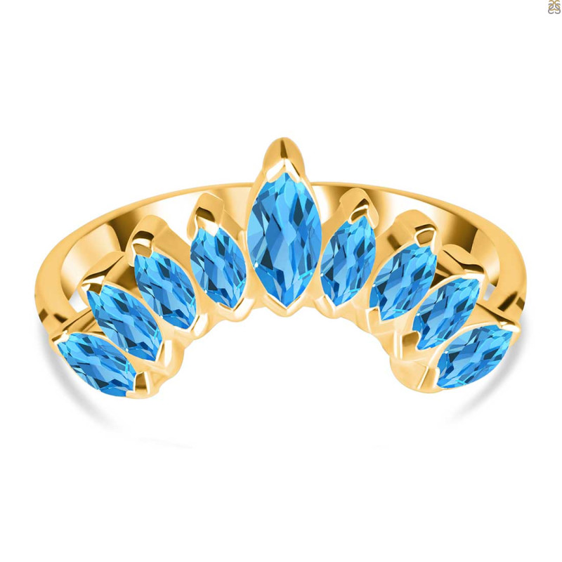 Swiss Blue Topaz Ring SBTZ-RR-410.