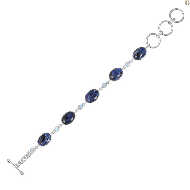Sodalite/Moonstone Bracelet-BSL SDL-11-4