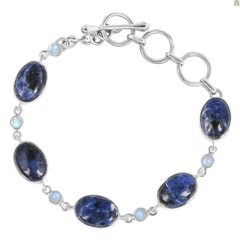 Sodalite/Moonstone Bracelet-BSL SDL-11-4