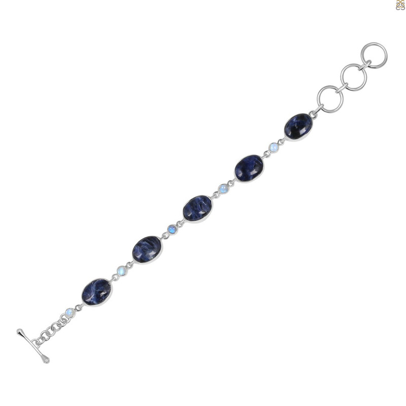 Sodalite/Moonstone Bracelet-BSL SDL-11-6